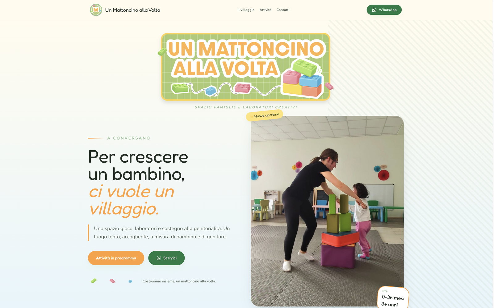Anteprima del sito Un Mattoncino alla Volta
